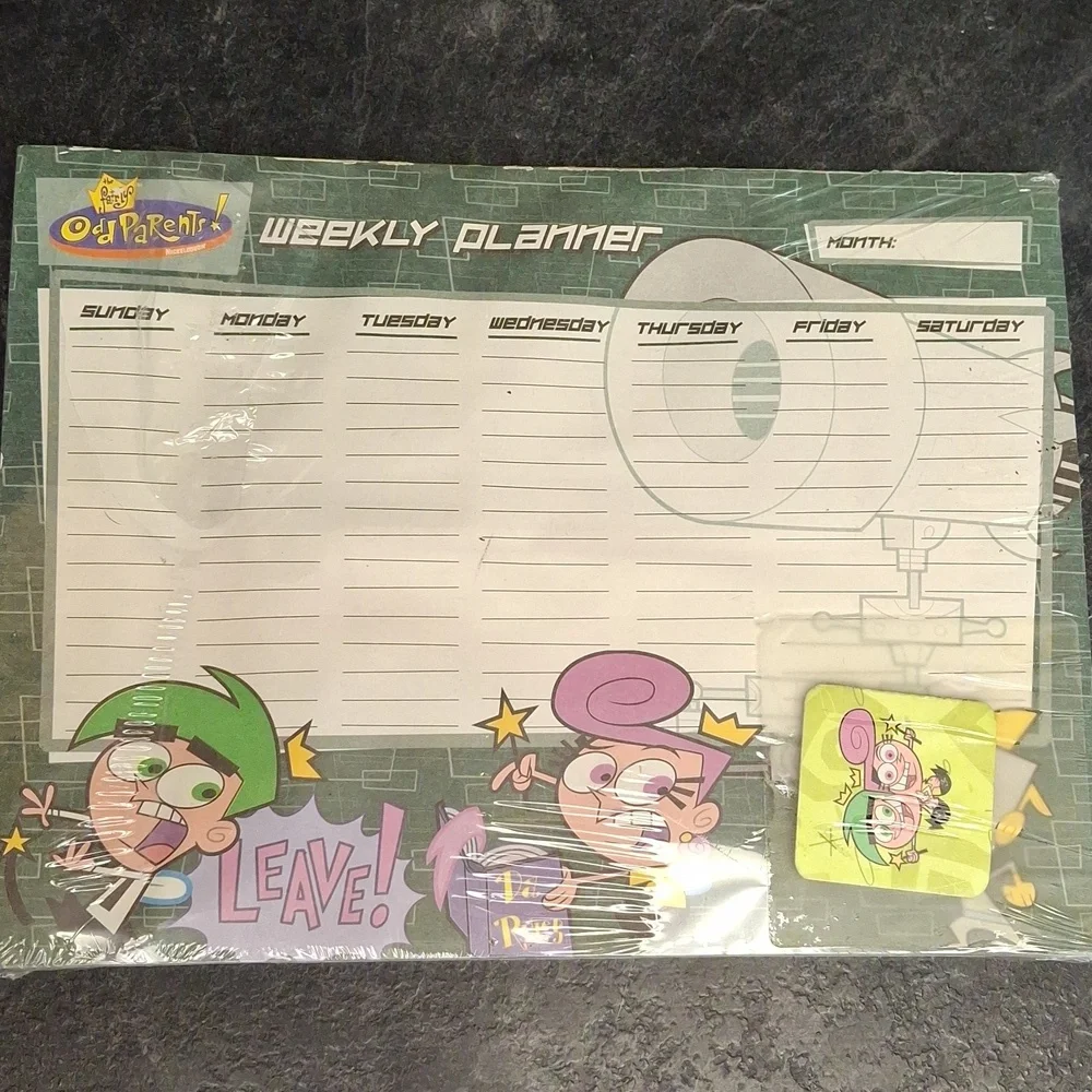 Nickelodeon Fairly OddParents Green and Purple Planner
